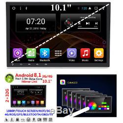 1 Din Android 8.1 10.1" 1080P 2+32G Car Stereo Radio GPS MP5 Player BT DAB OBD
