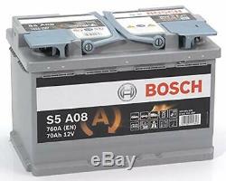 096 Bosch S5A08 Engine Start AGM Battery 12V 70AH
