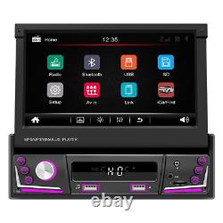 1 Din Car MP5 Stereo Player Touch Screen USB Bluetooth Mirror Link Radio USB/AUX