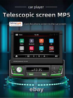 1 Din Car MP5 Stereo Player Touch Screen USB Bluetooth Mirror Link Radio USB/AUX