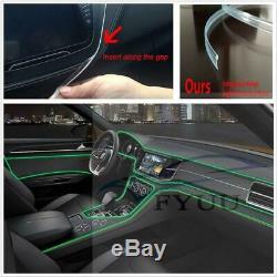 1 In 9 NO Threading Ambient Light Car Atmosphere Light Lamp APP Control 64Colors