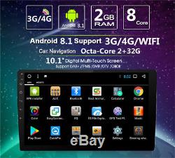 10.1'' Android 8.1 1080P Octa-Core 2G RAM +32G ROM Car Stereo Radio GPS 4G WiFi