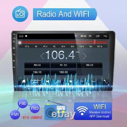 10.1'' Android 9.1 DAB+ Car Stereo Radio BT WIFI Touch Screen GPS MP5 + Camera