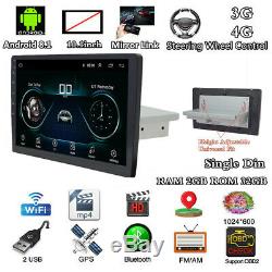 10.1 Single DIN HD Car Stereo Radio MP5 Player 2+32G BT Mirror Link GPS DAB OBD