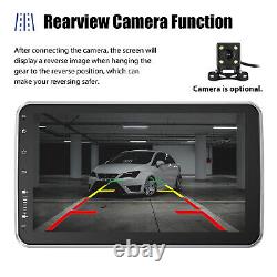 10.1 inch Rotatable 1 DIN Android 12 Touch Screen Car Stereo Radio GPS WIFI mic