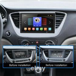 10.1in 1DIN Android 8.1 Car Stereo Radio Sat Nav GPS Bluetooth Wifi 2+32G Camera