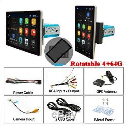10.1in Android 9.0 4+64GB Car Multimedia Player Stereo Radio GPS Navi Rotatable