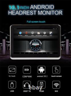 10.1in Car Seat Headrest Monitor WIFI FM USB HDMI Mirror Link Bluetooth Player