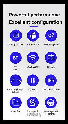 10.1in Double 2 DIN Car Radio Stereo MP5 Player GPS Sat Nav FM WiFi Bluetooth