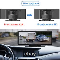 10.26in 2160P Car SUV Van Camera Recorder Dash Cam DVR Video APP Control Wifi 4K