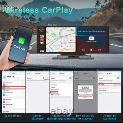 10.26in Car Multimedia Player Wireless Bluetooth Carplay Android WiFi DVR AUX HD