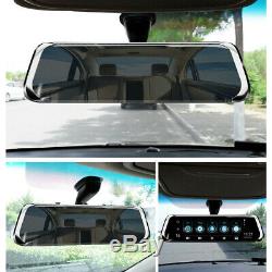 10 4G Android Streaming Mirror Recorder Car DVR GPS Dual Lens Rearview Dash Cam