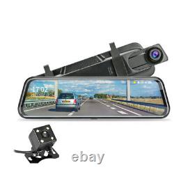 10 HD Full Screen Stream Mirror Car Dual Lens DVR Dash Camera Video Recorder