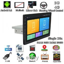 10 Single 1DIN Android 8.1 Car Stereo Radio MP5 Player GPS BT WiFi 3G 4G 2+32GB