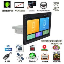101DIN Adjustable Android 8.1 Car Stereo Radio MP5 Player GPS BT WiFi 4G 2+32GB