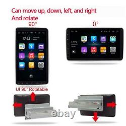 10in 1DIN Car Radio Stereo BT WIFI FM MP5 Player Android 9.1 GPS Sat Nav +Cam