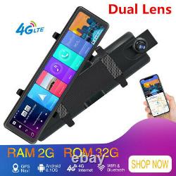 11.26in 4G Wifi Dash Cam Android 8.1 Car Rearview Mirror DVR Recorder GPS Navi