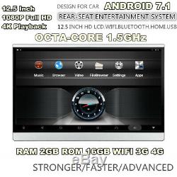12.5 Android 7.1 WIFI / Bluetooth Headrest Rear Seat Monitors HDMI 2GB + 16GB