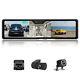 12 Car Camera Recorder Front Rear Inside HD Dash Cam Touch Screen Night Vision