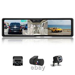 12 Car Camera Recorder Front Rear Inside HD Dash Cam Touch Screen Night Vision