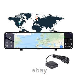 12in Dash Cam Car DVR Recorder Camera 4G Wifi GPS Android Front Rear View Mirror