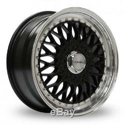 15 Lenso Bsx Gloss Black Mirror Lip Alloy Wheels Only Brand New 4x114 Et30 Rims