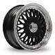 15 Lenso Bsx Gloss Black Mirror Lip Alloy Wheels Only Brand New 5x98 Et35 Rims