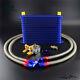 15 Row 80 Deg Thermostat Adapter Engine Racing AN10 Oil Cooler Kit For Japan Car