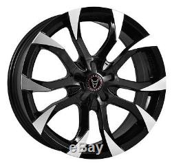 16 Wolfrace Assassin Black Polished Alloy Wheels Only Brand New 4 X 114.3 Rims