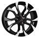16 Wolfrace Assassin Black Polished Wheels Only Brand New 4 X 100 / 114.3 Rims