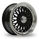 17 Lenso Bsx Black Mirror Lip Alloy Wheels Only Brand New 4x114.3 Et35 Rims