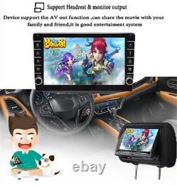1DIN 9in Android 8.1 Bluetooth Car Radio Stereo MP5 Player GPS Sat NAV+Rear Cams