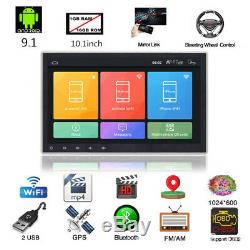 1DIN Android 9.1 Quad-core 10.1 Car MP5 Player Bluetooth Stereo Radio GPS Navs