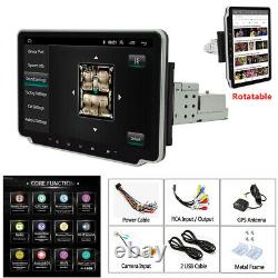 1Din 10.1In Android 9.1 Bluetooth Car Radio Stereo GPS Navi WiFi FM MP5 Player