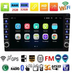 1Din 9in Car MP5 Player Android 8.1 GPS SAT NAV Bluetooth Wifi Stereo FM Radio
