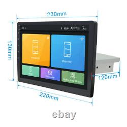 1Din Adjustable 9 Android Touch Screen Car Stereo Radio GPS Wifi BT Navigation