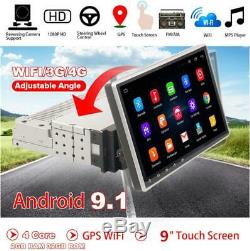 1Din Android 9.1 9 1080P Touch Screen Car Universal Stereo Radio GPS Wifi 3G 4G
