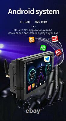 2 Din 7in Car MP5 Player Bluetooth Stereo Radio GPS WIFI With 4LED Rear Camera