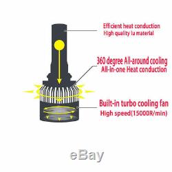 2 x 9005 LED Headlight Headlamp Bulbs COB DRL Car Hi/Lo 6000K 8000LM White