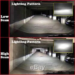 2 x H4 LED Headlight Main Dipped Beam Bulbs Lamp CREE Car 80W 8000LM 6000K White