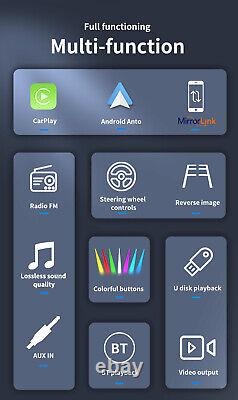2Din Car Stereo Radio 7 Bluetooth USB AUX Android Auto/Apple Carplay MP5 Player