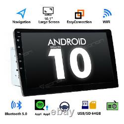 2GB Double 2DIN 10.1 Car Stereo Touch Screen Android 10 GPS 1024600 Bluetooth