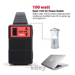 40,800mAh Generator Power Supply Solar Energy Storage Dual USB Port for Charger
