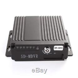 4CH 720P AHD Car DVR SD Card 4G Wireless GPS Antenna Realtime Video Recorder