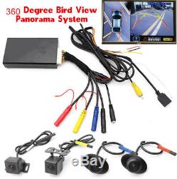 4CH HD Seam 360° Bird View Panorama System Car DVR Recording Rear View Camera