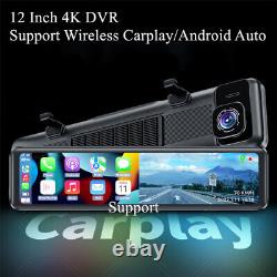 4K 2160P Driving Video Recorder Car DVR Rearview Mirror Dash Cam WIFI WithCamera