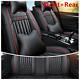 5-Seats Deluxe Edition Car Seat Covers PU Leather Front+Rear Full Set Cushion