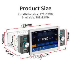 5in 1 DIN Car Stereo MP5 Player Radio Bluetooth Hands Free USB FM Receiver Audio