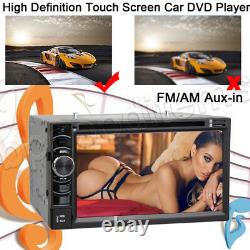 6.2 Double 2 Din Audio Stereo Car DVD CD MP3 Player Mirrorlink+CAMERA