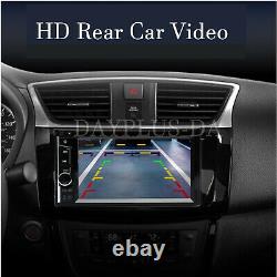 6.2'' Double 2DIN Car Radio Stereo CD DVD Player Mirror-GPS Bluetooth USB Camera
